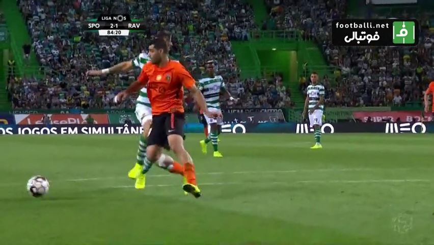 دبل مهدی طارمی در پنالتی گرفتن مقابل اسپورتینگ لیسبون