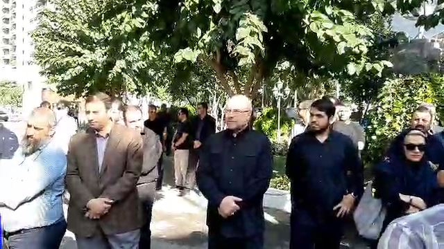 اختصاصی/ حضور محمد باقر قالیباف شهردار سابق تهران در مراسم تشییع مهدی شادمانی