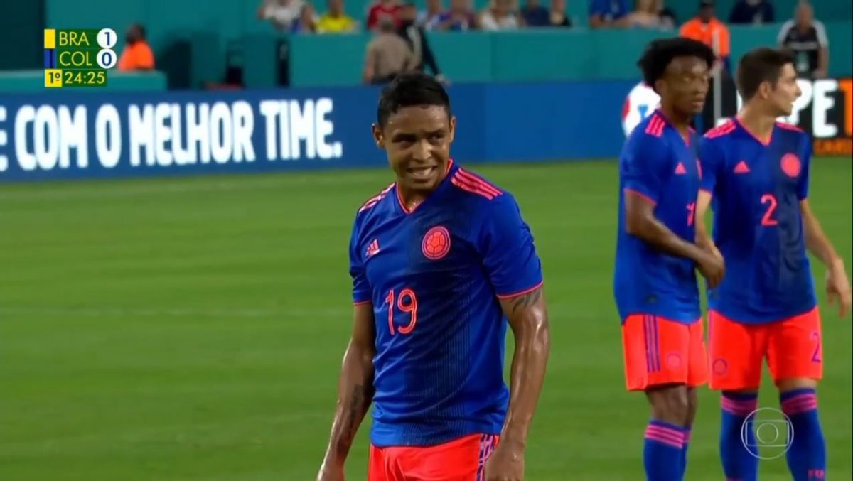 گل اول کلمبیا به برزیل (موریل)