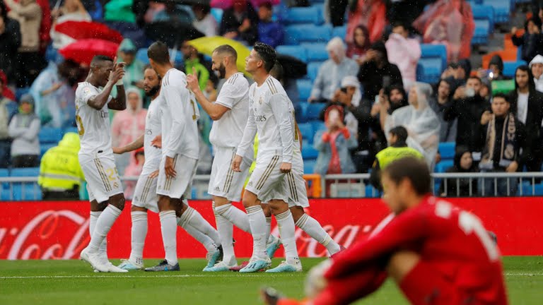 گل اول رئال مادرید به لوانته (بنزما)