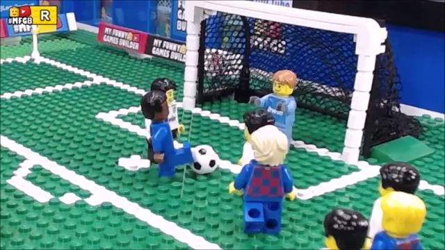 شَبیه سازی بازی بارسلونا 5-2 والنسیا با عروسک لگو