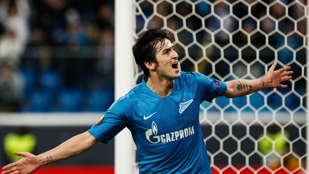 گل اول زنیت به لیون (آزمون)