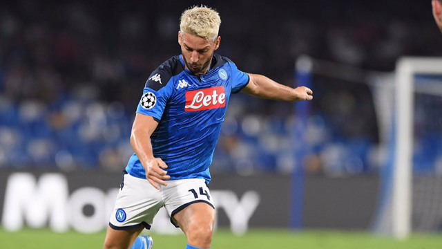 گل اول ناپولی به لیورپول (دریس مرتنز - پنالتی)