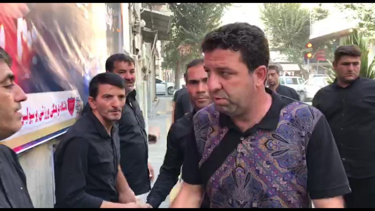 اختصاصی/ حضور اسماعیل حلالی در مراسم ختم عماد صفیاری
