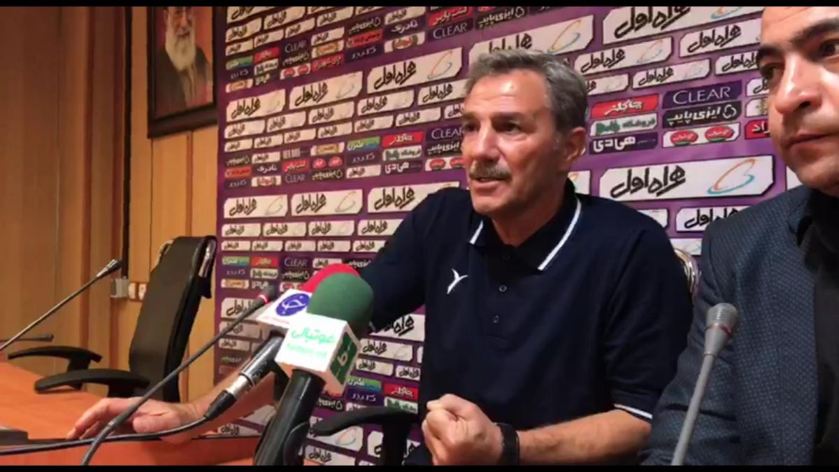 اختصاصی/ کنفرانس خبری مربی ماشین سازی پیش از بازی با پیکان