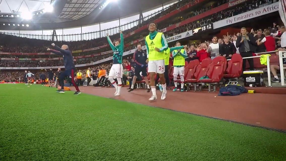 نیمکت آرسنال در پیروزی 3 بر 2 مقابل آستون ویلا