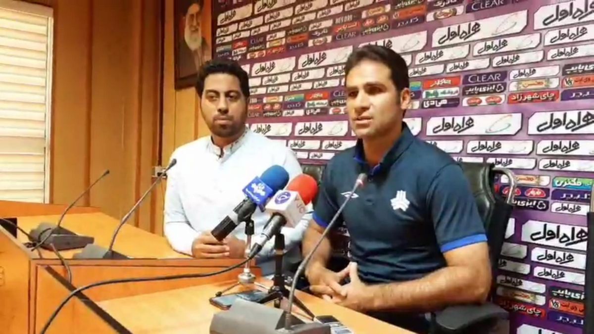 اختصاصی/ کنفرانس خبری ابراهیم صادقی پیش از بازی سایپا - تراکتور