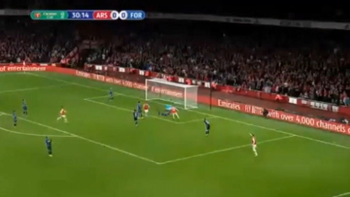 گل اول آرسنال به ناتنینگهام فارست (گابریل مارتینلی)