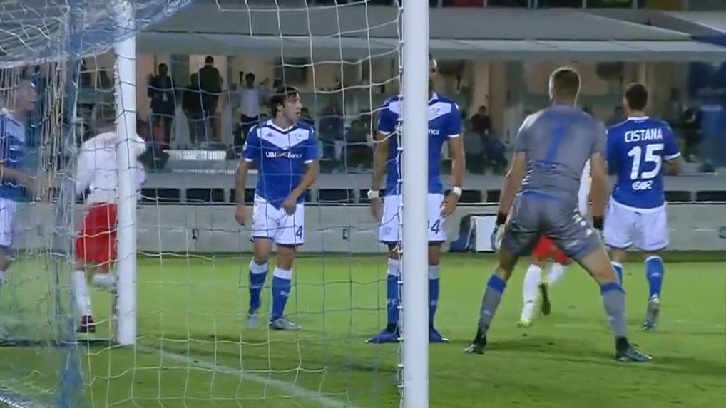 گل اول یوونتوس به برشا (گل به خودی چانسلور)