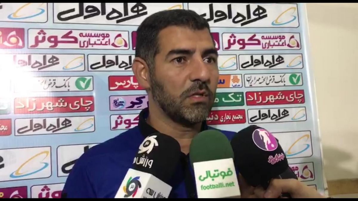 اختصاصی/ صحبت های اشکان نامداری، مربی دروازه بانان سایپا بعد از بازی با تراکتور