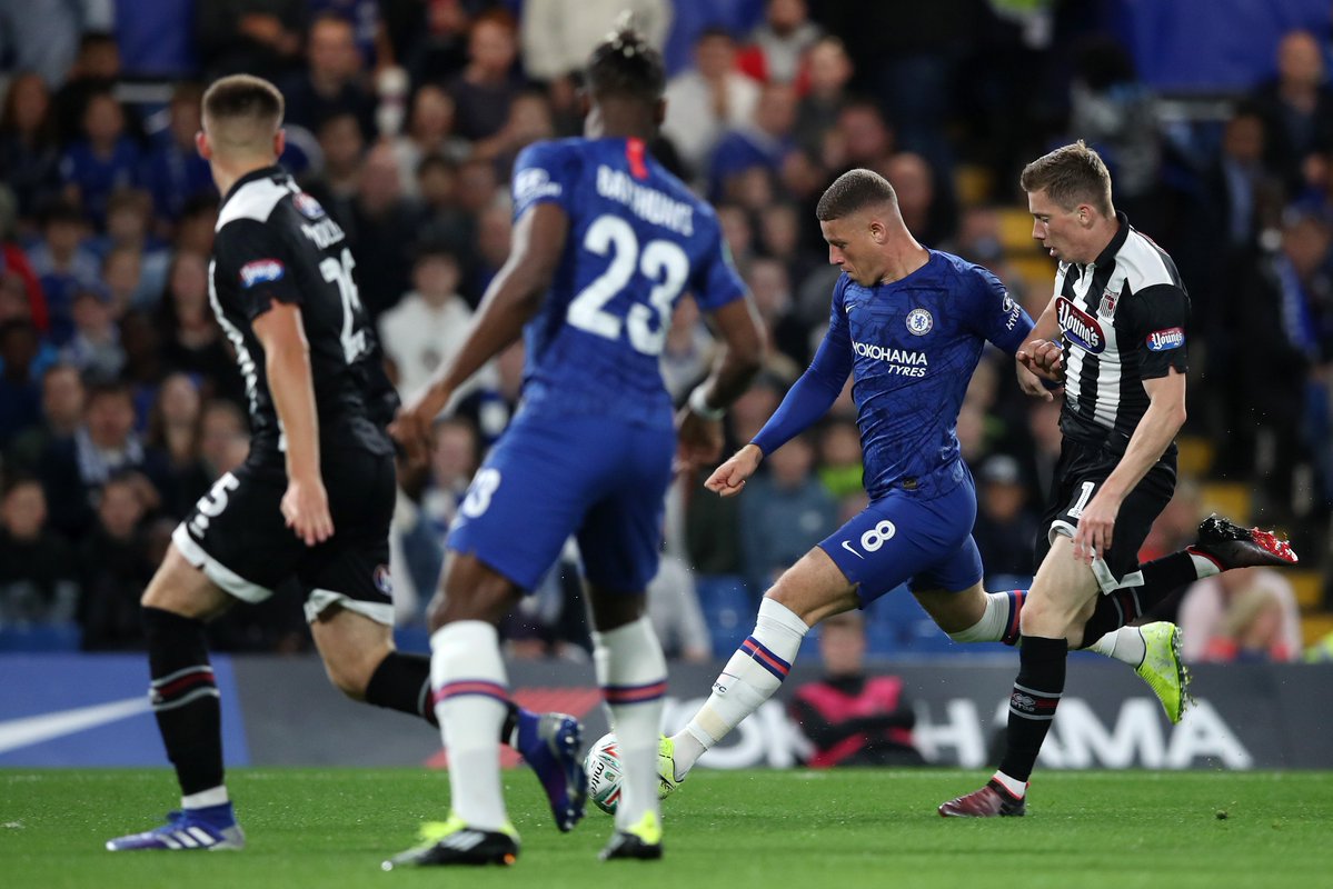 گل اول چلسی به گریمزبی تاون (بارکلی)