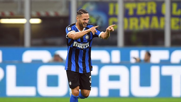 گل اول اینتر به لاتزیو (دنیلو)