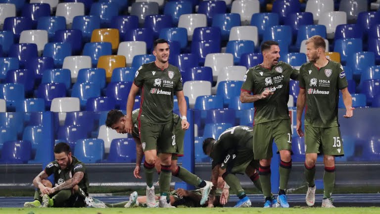 خلاصه بازی ناپولی 0-1 کالیاری