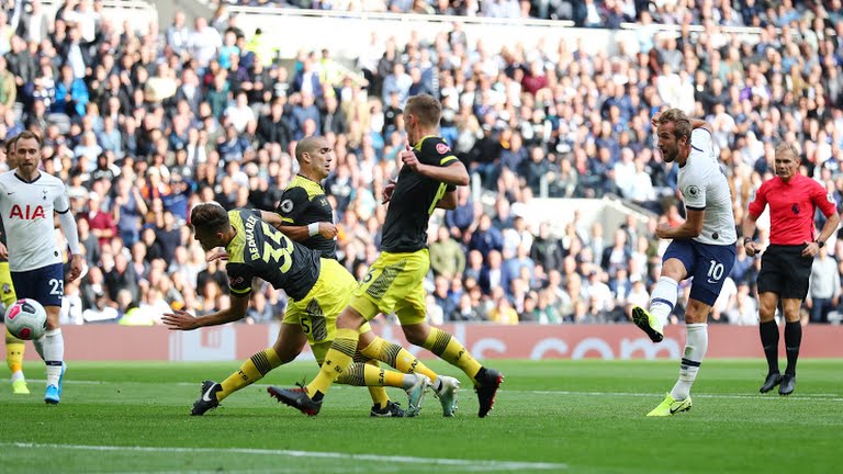 گل دوم تاتنهام به ساوتهمپتون (هری کین)