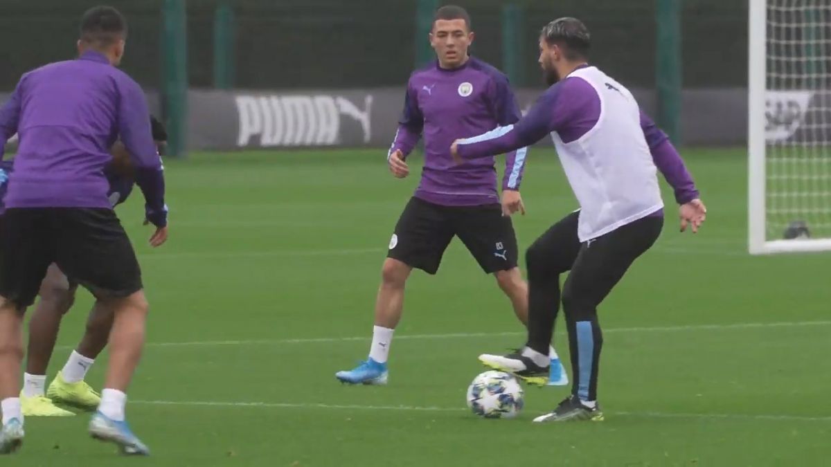 تمرین منچسترسیتی بعد از پیروزی مقابل اورتون