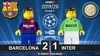 شبیه سازی بازی بارسلونا 2-1 اینتر با عروسک لگو