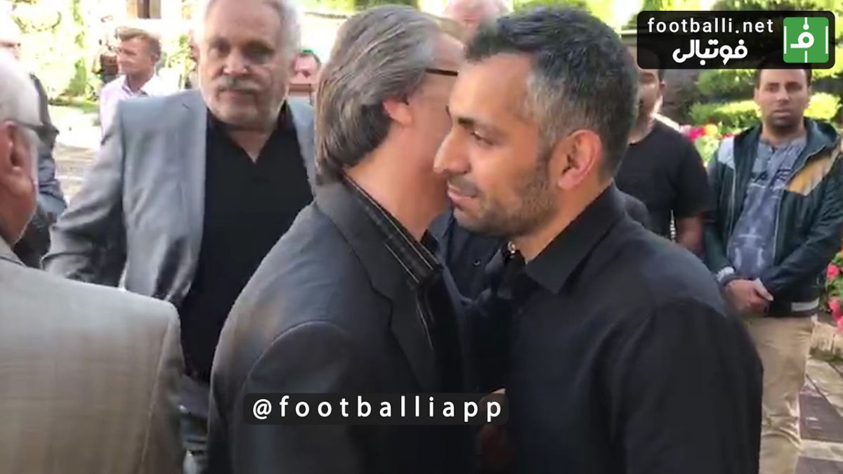 اختصاصی/ حضور پسر مرحوم جعفر کاشانی پیشکسوت باشگاه پرسپولیس در مراسم تشییع جنازه پدرش