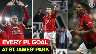 تمام گل های منچستریونایتد در خانه نیوکاسل