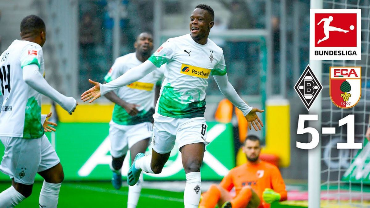 5 گل دیدنی مونشن گلادباخ صدرنشین جدید بوندسلیگا مقابل آگزبورگ