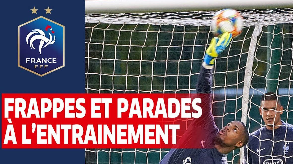 تمرینات آماده سازی دروازه بان های تیم ملی فرانسه