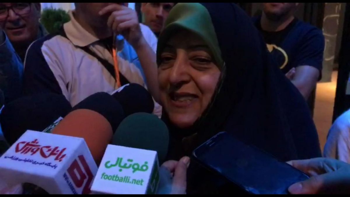 اختصاصی/ صحبت های معصومه ابتکار بعد از بازی ایران - کامبوج درباره حضور بانوان در ورزشگاه