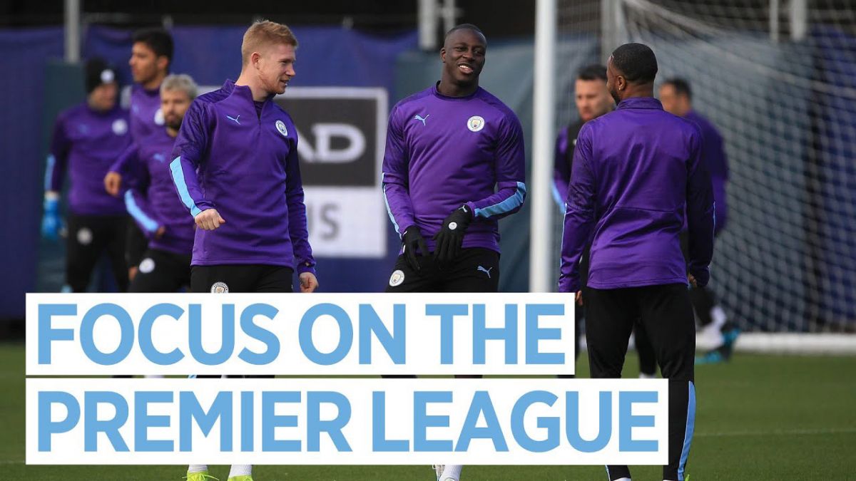 تمرین منچسترسیتی برای تقابل با کریستال پالاس