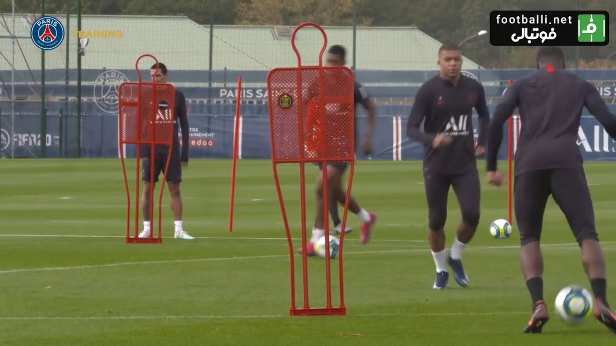 تمرین پاری سن ژرمن برای دیدار با نیس