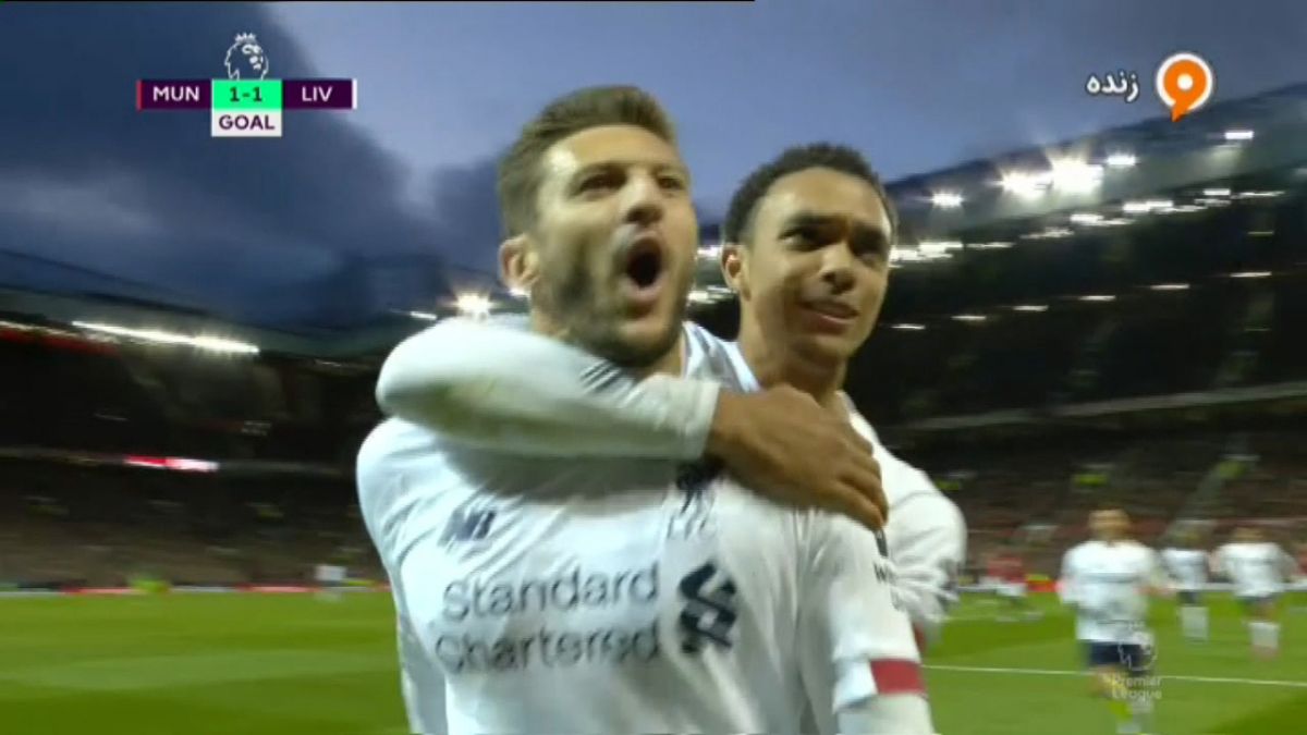 گل اول لیورپول به منچستریونایتد (آدام لالانا)
