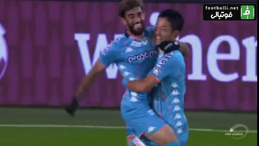 2 پاس گل علی قلی زاده در بازی شارلوا 3-0 سرکل بروژ