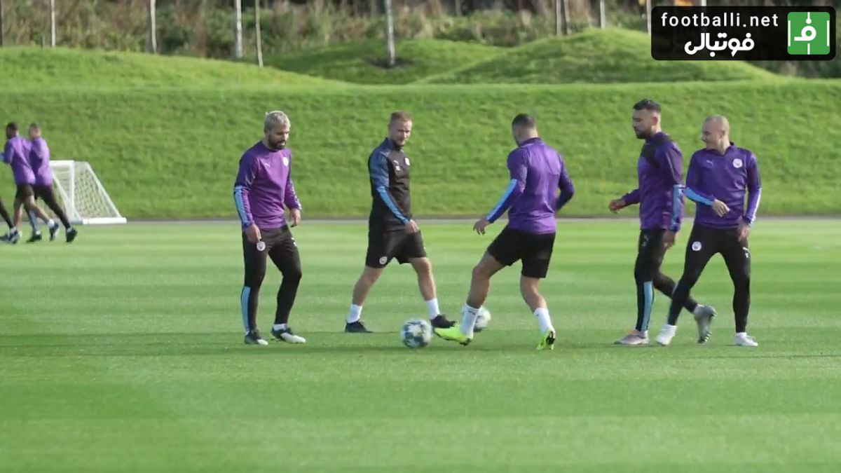 اولین تمرین منچسترسیتی پس از پیروزی مقابل کریستال پالاس