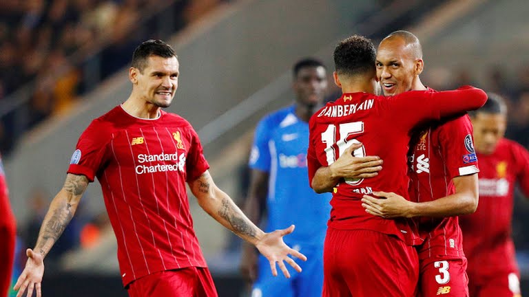 گل اول لیورپول به خنک (چمبرلین)