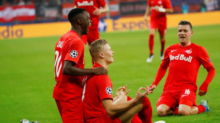 گل دوم سالزبورگ به ناپولی (دبل ارلینگ براوت هالاند)