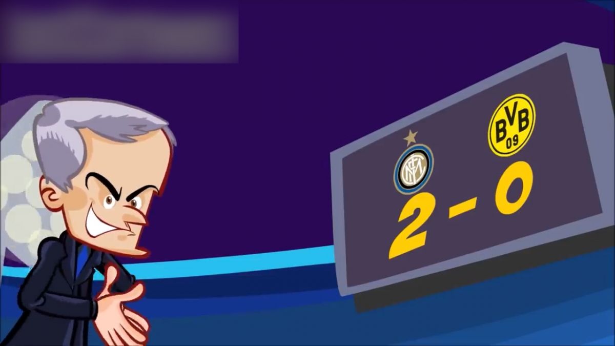 انیمیشن طنز بازی اینتر 2 - 0 دورتموند در لیگ قهرمانان