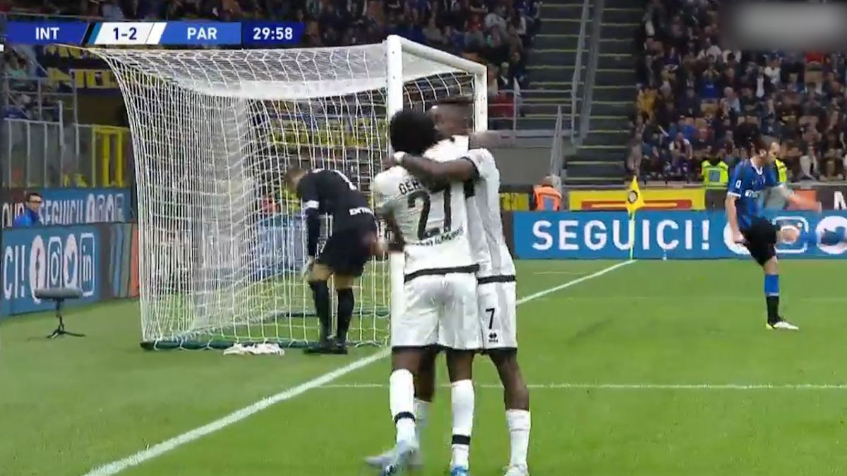 گل دوم پارما به اینتر (جروینیو)