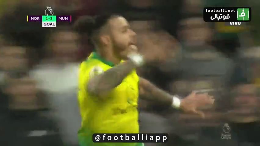 گل اول نوریچ به منچستر یونایتد (هرناندز)