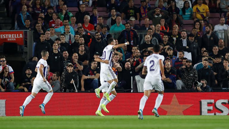 گل اول وایادولید به بارسلونا (کیکو)