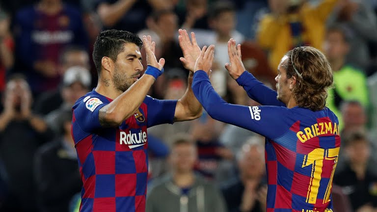 گل پنجم بارسلونا به وایادولید (لوییز سوارز)