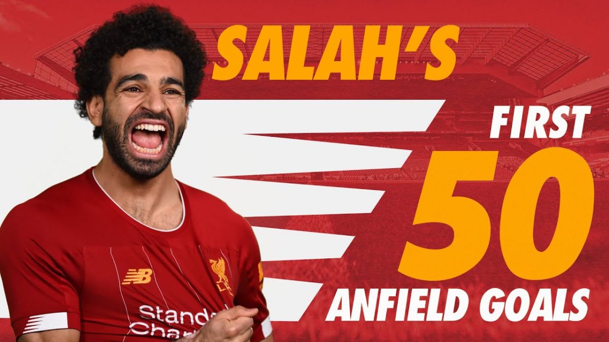 50 گل محمد صلاح برای لیورپول در ورزشگاه آنفیلد