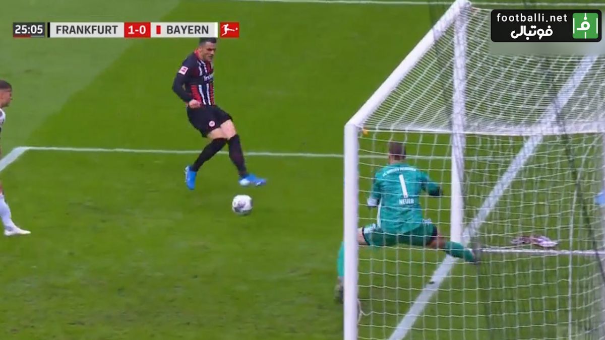 گل اول اینتراخت فرانکفورت به بایرن مونیخ (فیلیپ کوستیچ)