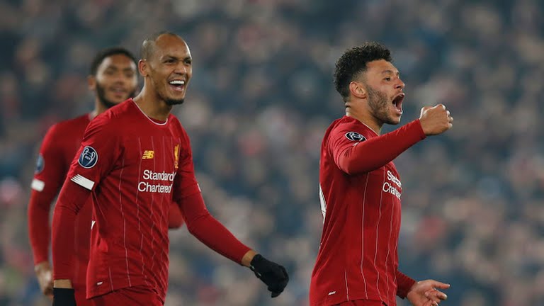 گل دوم لیورپول به خنک (چمبرلین)