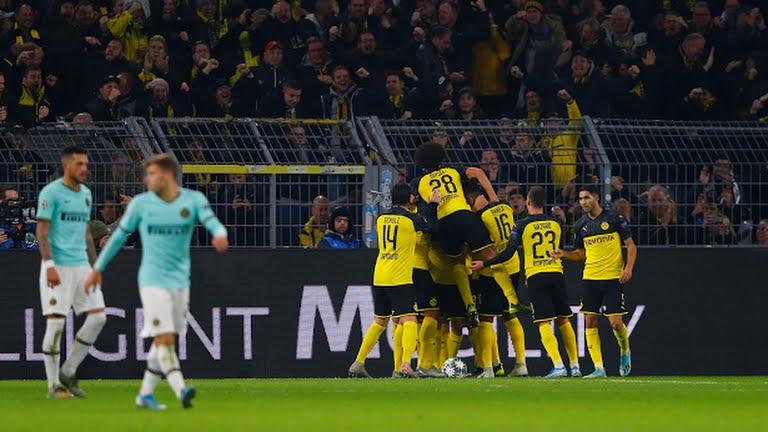 گل دوم دورتموند به اینتر (جولیان برنت)