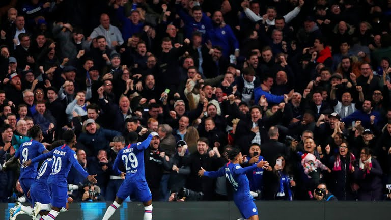 گل چهارم چلسی به آژاکس (ریس جیمز)