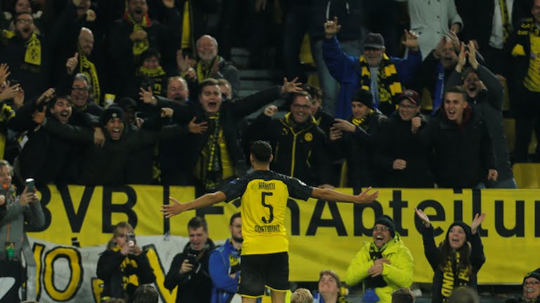 گل سوم دورتموند به اینتر (دبل اشرف حکیمی)