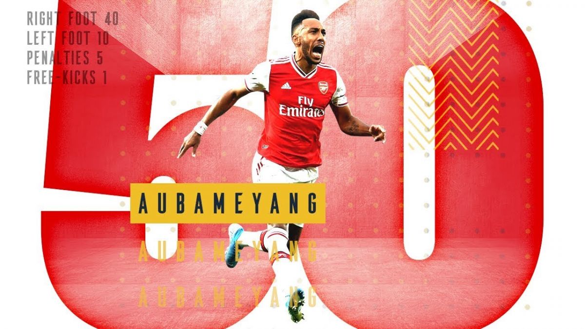 50 گل اوبامیانگ در آرسنال