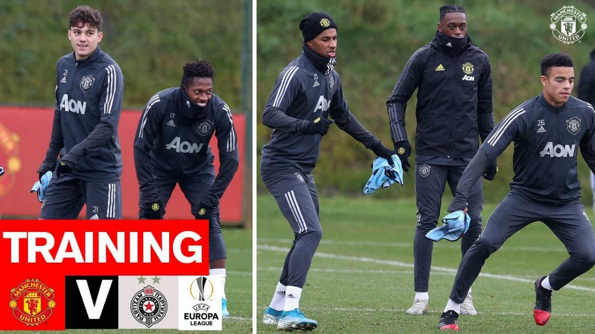 آخرین تمرین منچستر یونایتد برای تقابل با پارتیزان