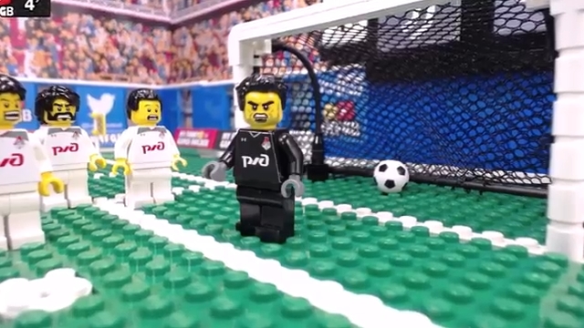 شبیه سازی بازی لوکوموتیو 1-2 یوونتوس با عروسک لگو