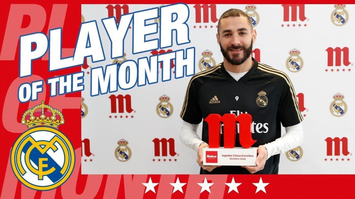 بنزما بازیکن برتر رئال مادرید در ماه اکتبر