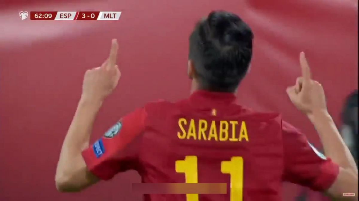 گل چهارم اسپانیا به مالت (سارابیا)