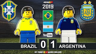 شبیه سازی بازی برزیل 0-1 آرژانتین با عروسک لگو