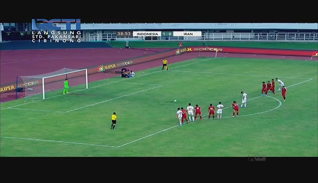 تک گل تیم ملی امید مقابل اندونزی توسط رضا شکاری از روی نقطه پنالتی